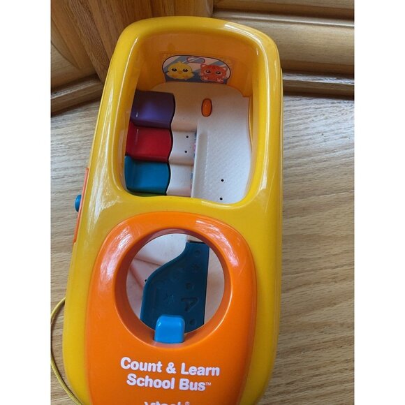 Vtech Count & Learn School Bus Toy Interactive Pull Toy - Picture 4 of 6